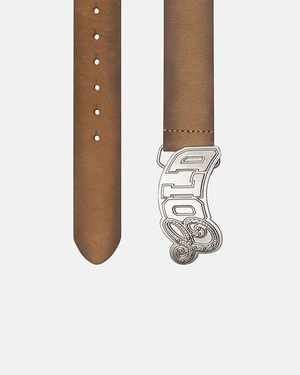 VARSITY LEATHER BELT BROWN MIX sold by Cold Culture product image thumbnail 2