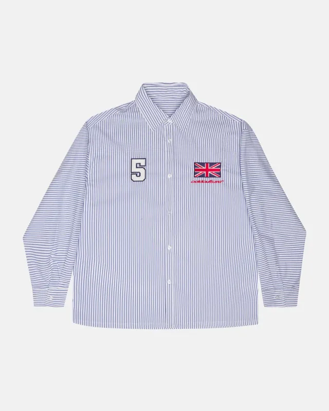 BRIGHTON SHIRT NAVY AND WHITE made by Cold Culture