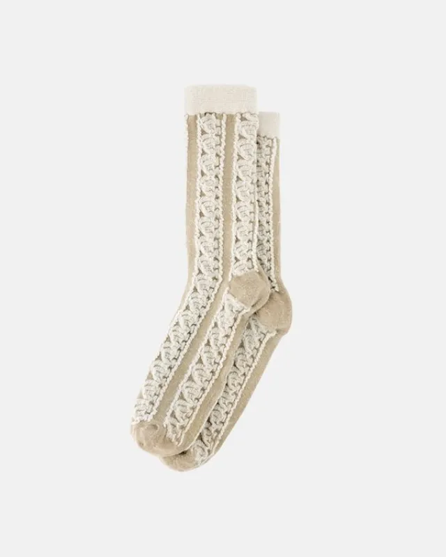 HORSESHOE SOCKS LIGHT GREY made by Cold Culture