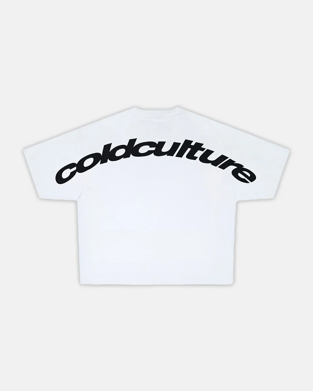 CURVED TEE WHITE sold by Cold Culture