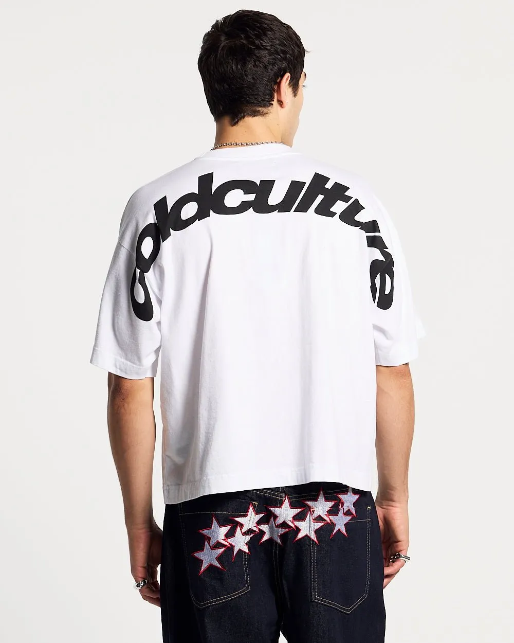 CURVED TEE WHITE sold by Cold Culture product image thumbnail 4