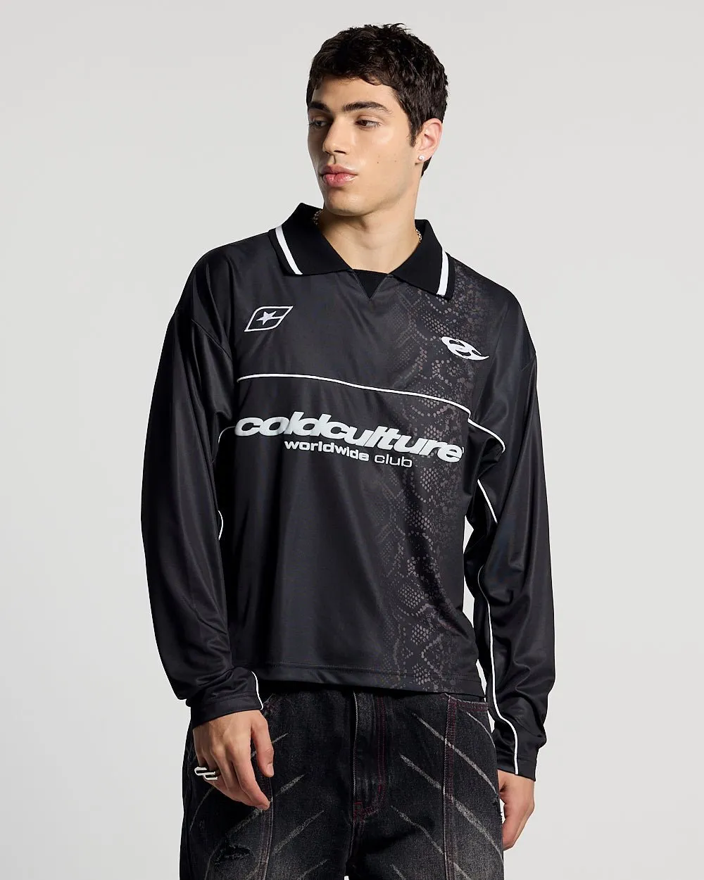 MAMBA SNAKE LONGSLEEVE POLO BLACK sold by Cold Culture product image thumbnail 3