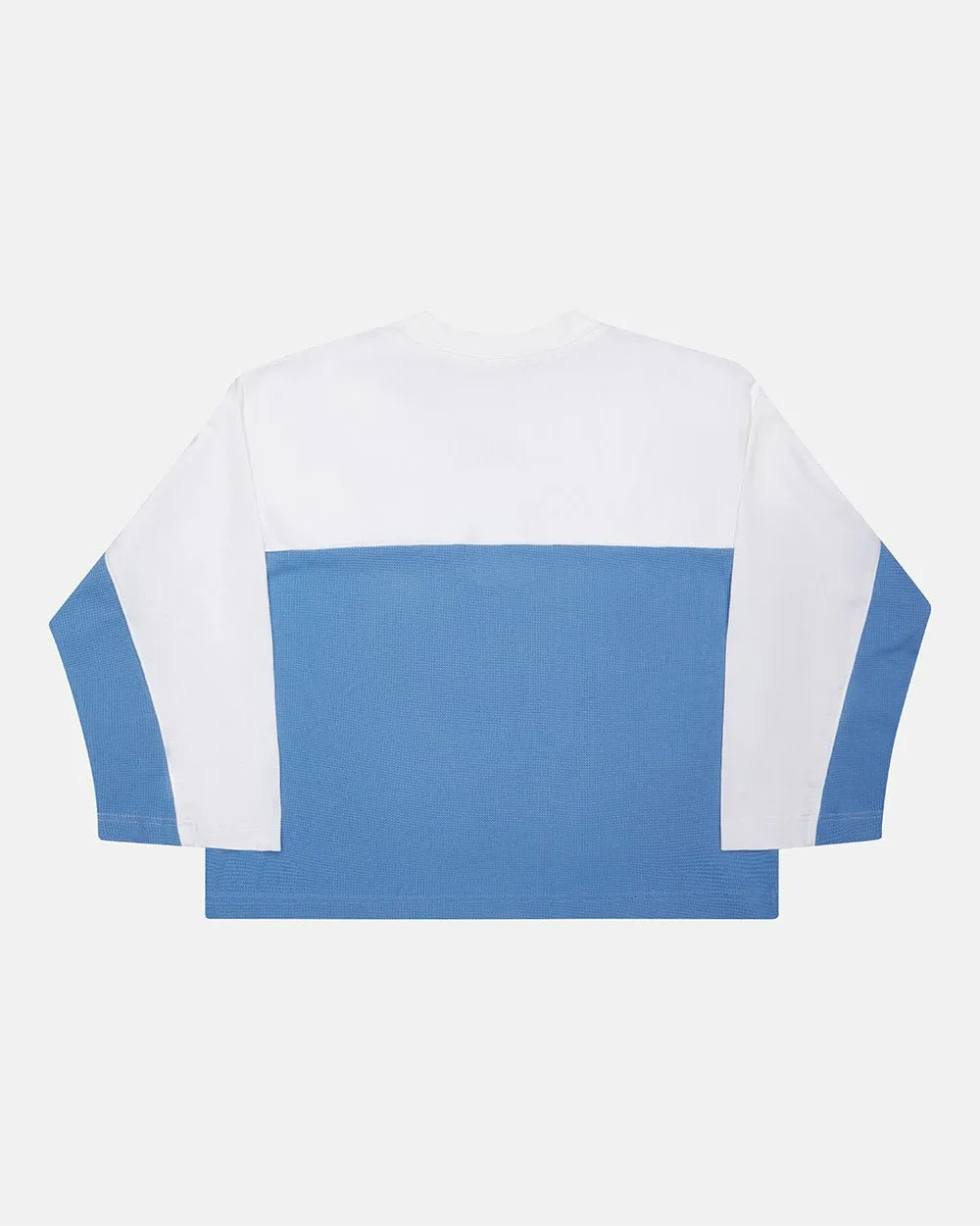 BICOLOR WAFFLE LONGSLEEVE BLUE & WHITE sold by Cold Culture product image thumbnail 2