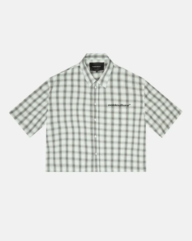 ONE POCKET SHIRT BLURRED GREEN made by Cold Culture