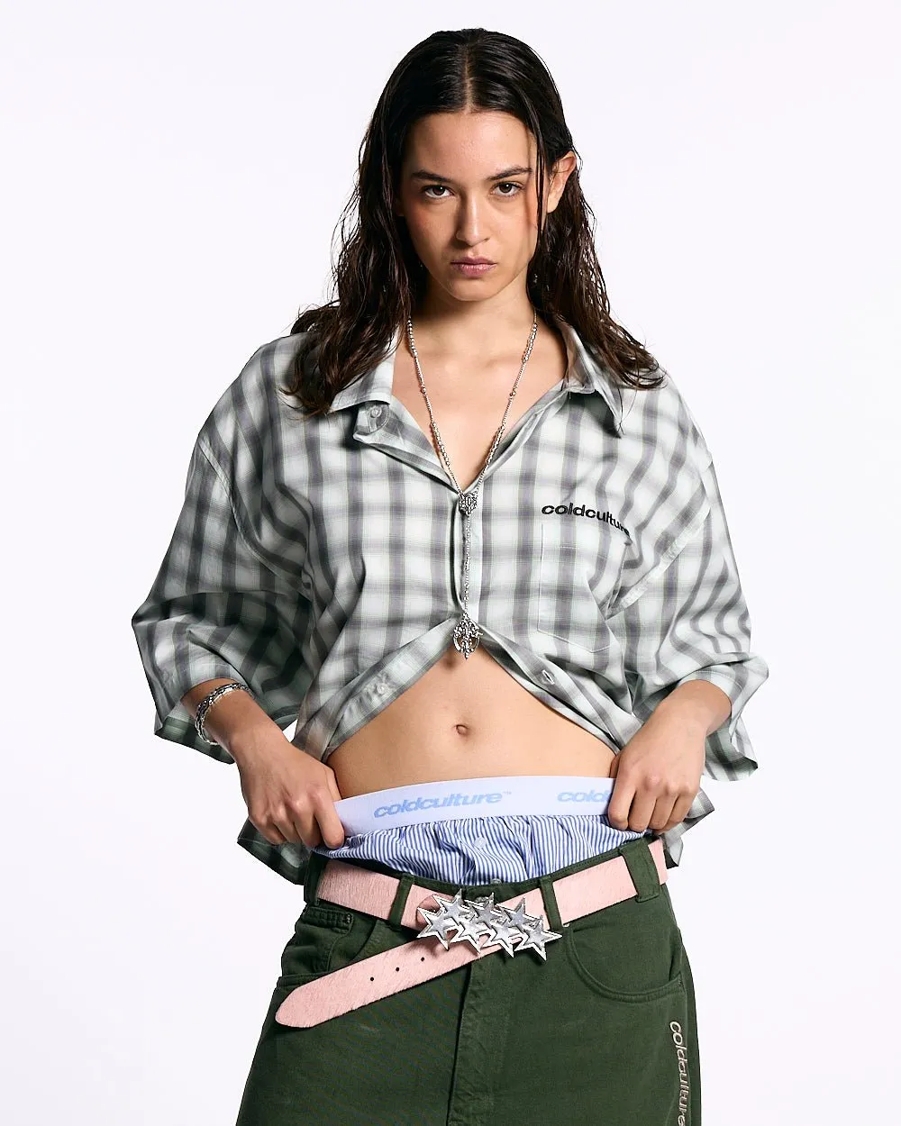 ONE POCKET SHIRT BLURRED GREEN sold by Cold Culture product image thumbnail 5