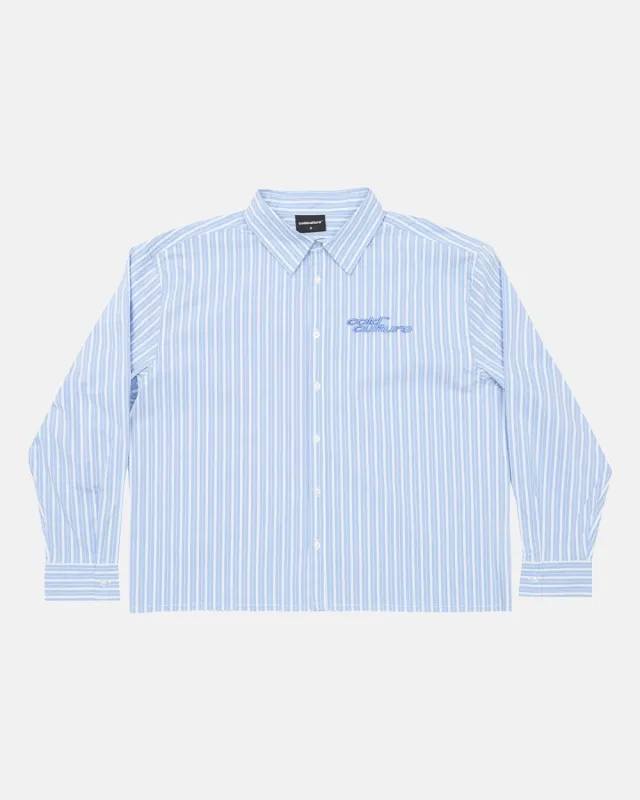 RUNNING HORSE SHIRT BLUE STRIPES made by Cold Culture