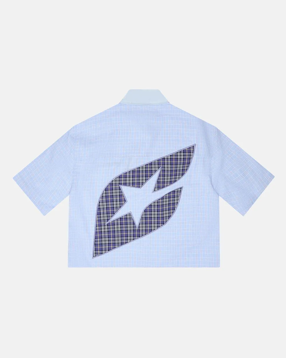 DOUBLE TARTAN SHIRT LIGHT BLUE sold by Cold Culture