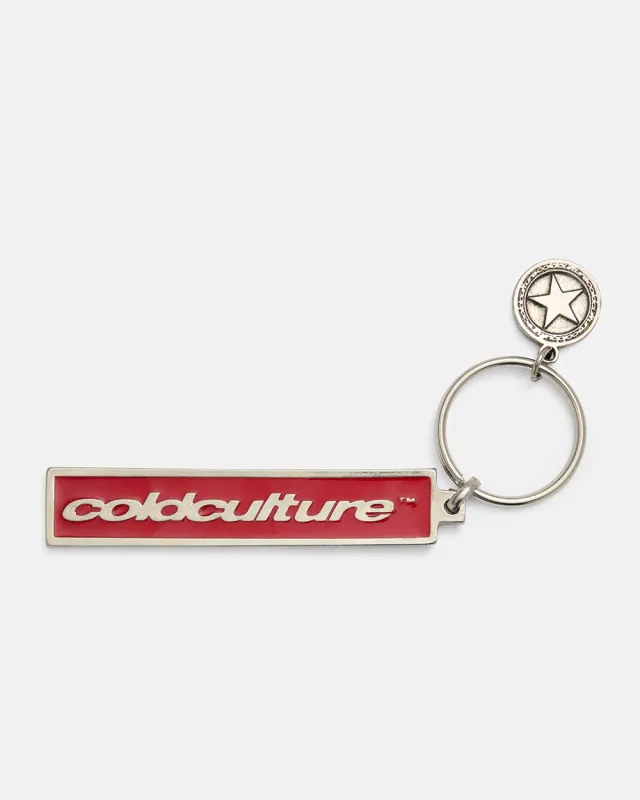 COIN KEYCHAIN METAL RED sold by Cold Culture