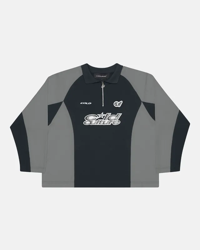 EXTREME POLO LONGSLEEVE GREY sold by Cold Culture