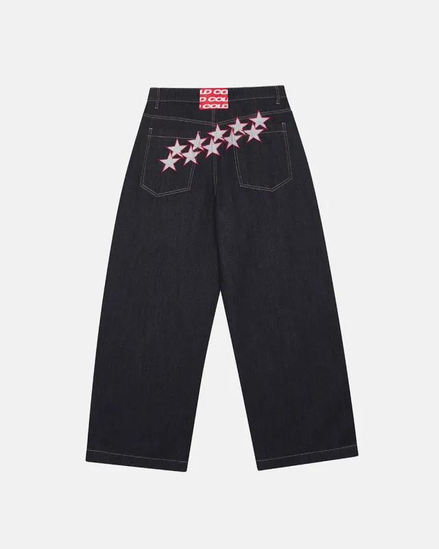STARS V2 PANTS RAW BLUE DENIM made by Cold Culture