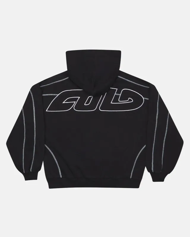 ROLLER HOODIE BLACK sold by Cold Culture