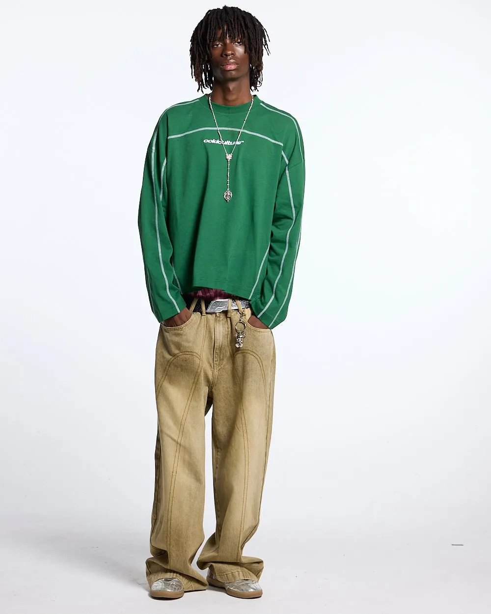ROLLER LONGSLEEVE TEE GREEN sold by Cold Culture product image thumbnail 4