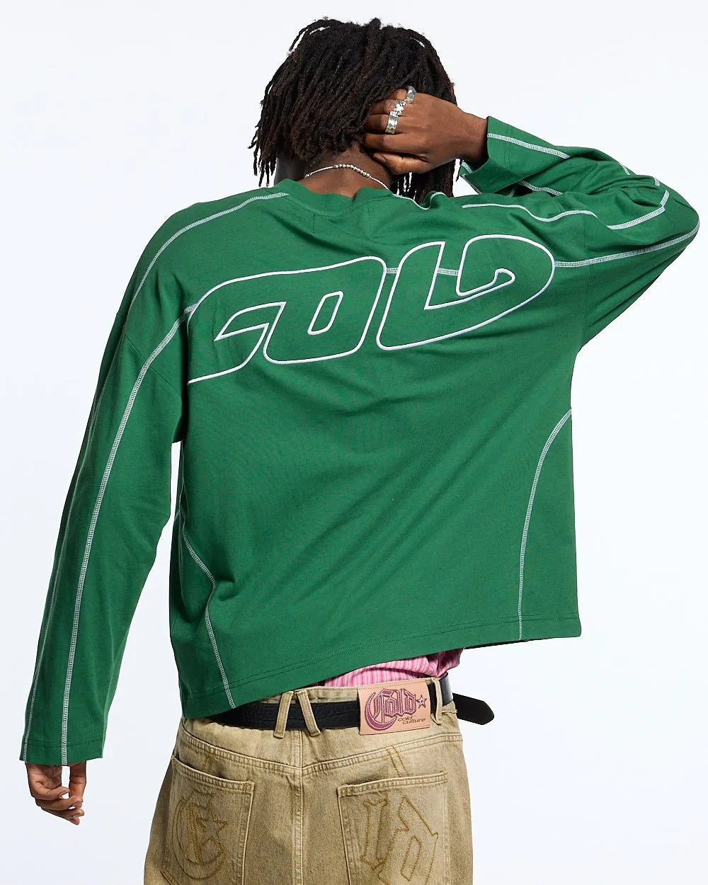 ROLLER LONGSLEEVE TEE GREEN sold by Cold Culture product image thumbnail 3
