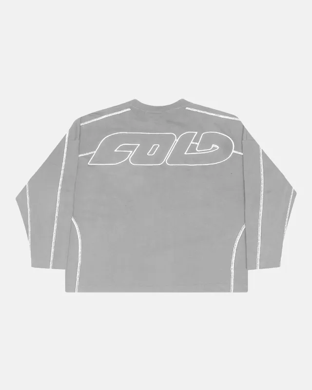 ROLLER LONGSLEEVE TEE GREY sold by Cold Culture