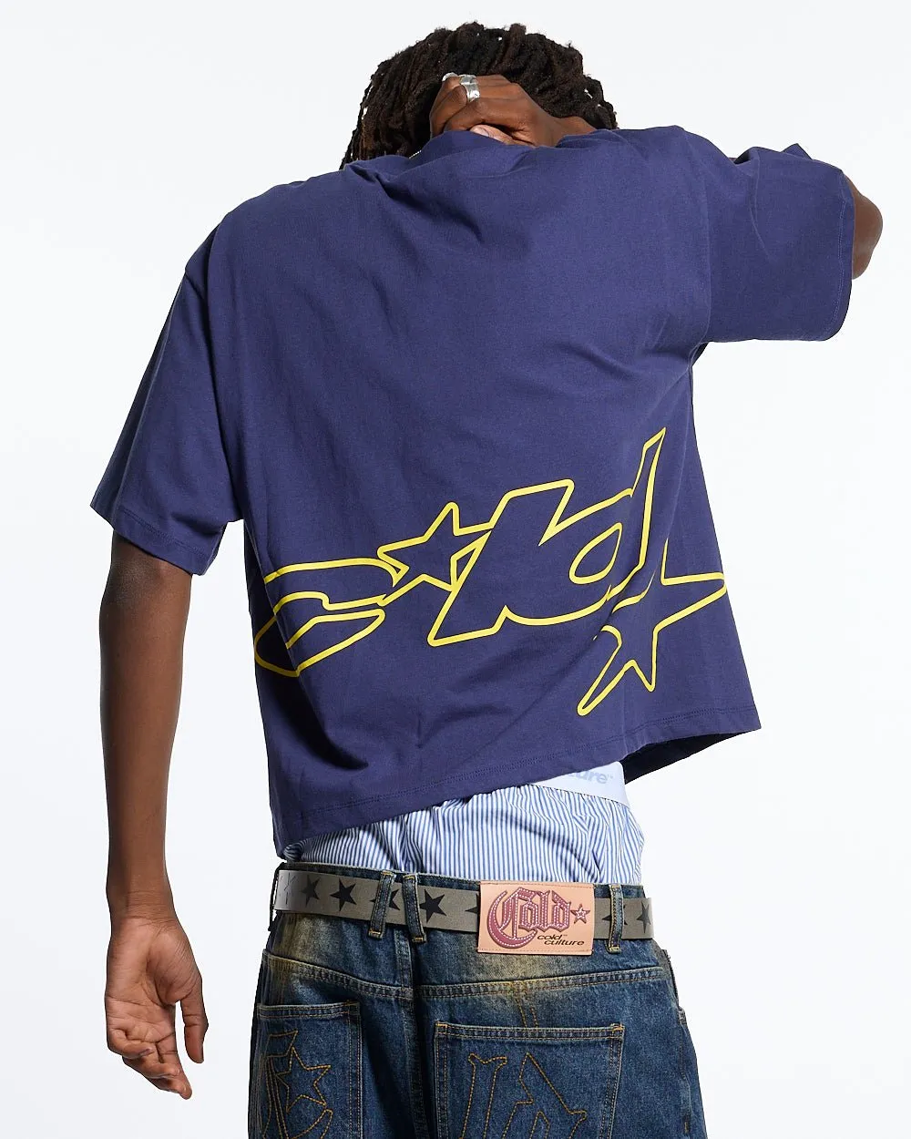 DEFENSE TEE DARK BLUE sold by Cold Culture product image thumbnail 3