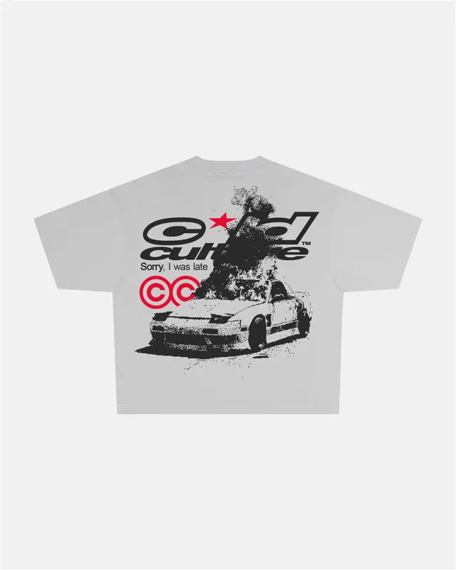 LATE TEE GREY sold by Cold Culture
