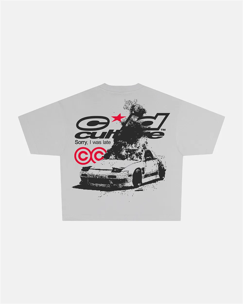 LATE TEE GREY sold by Cold Culture