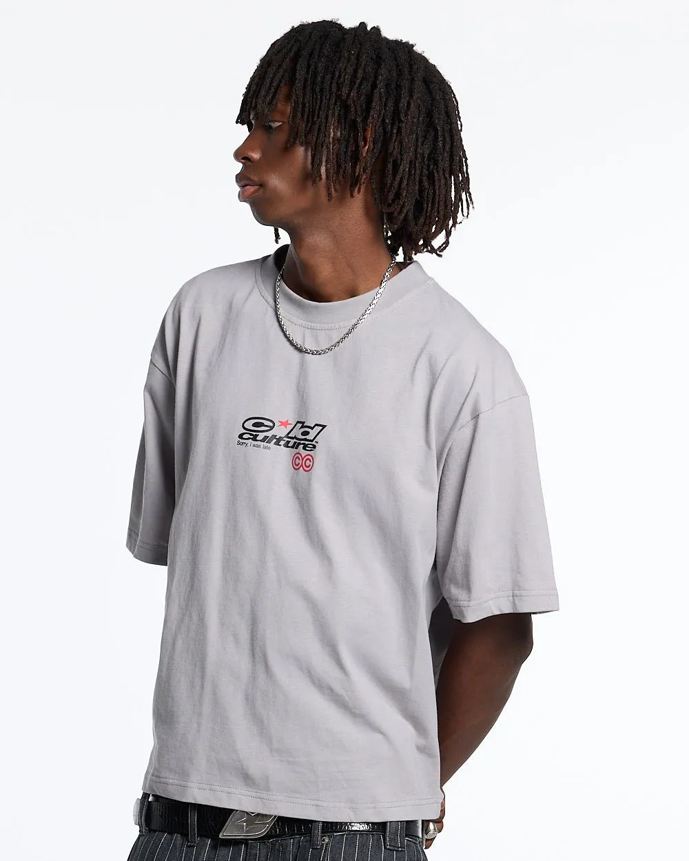 LATE TEE GREY sold by Cold Culture product image thumbnail 4