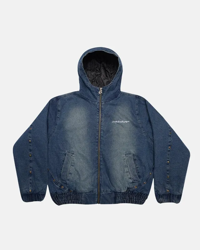 MIKE HOODED JACKET DENIM sold by Cold Culture