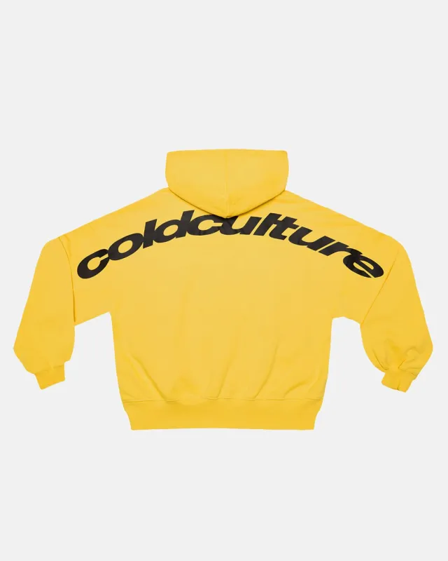 CURVED HOODIE YELLOW sold by Cold Culture