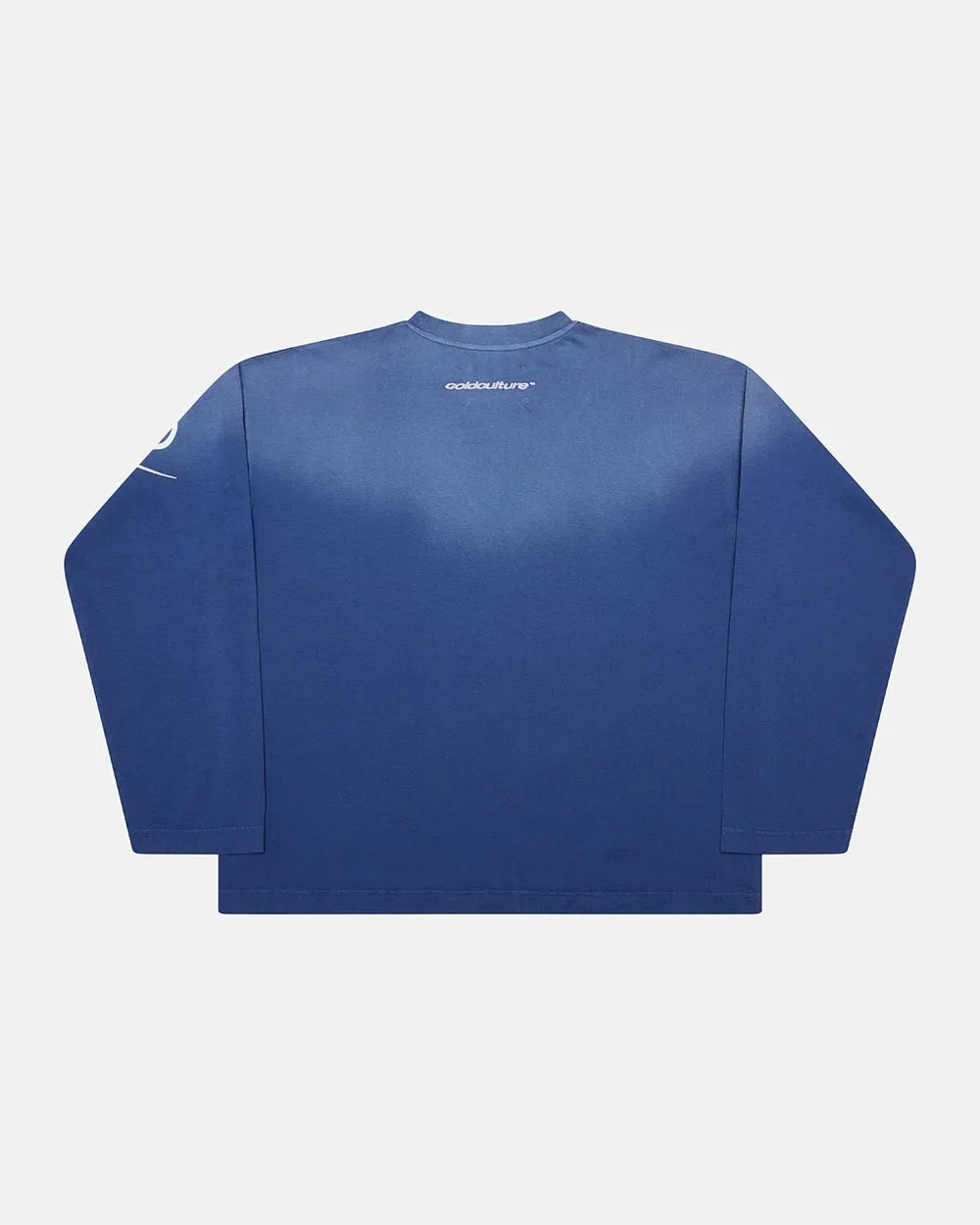 CROSSED SCRIPT LONGSLEEVE VIBRANT BLUE sold by Cold Culture product image thumbnail 2