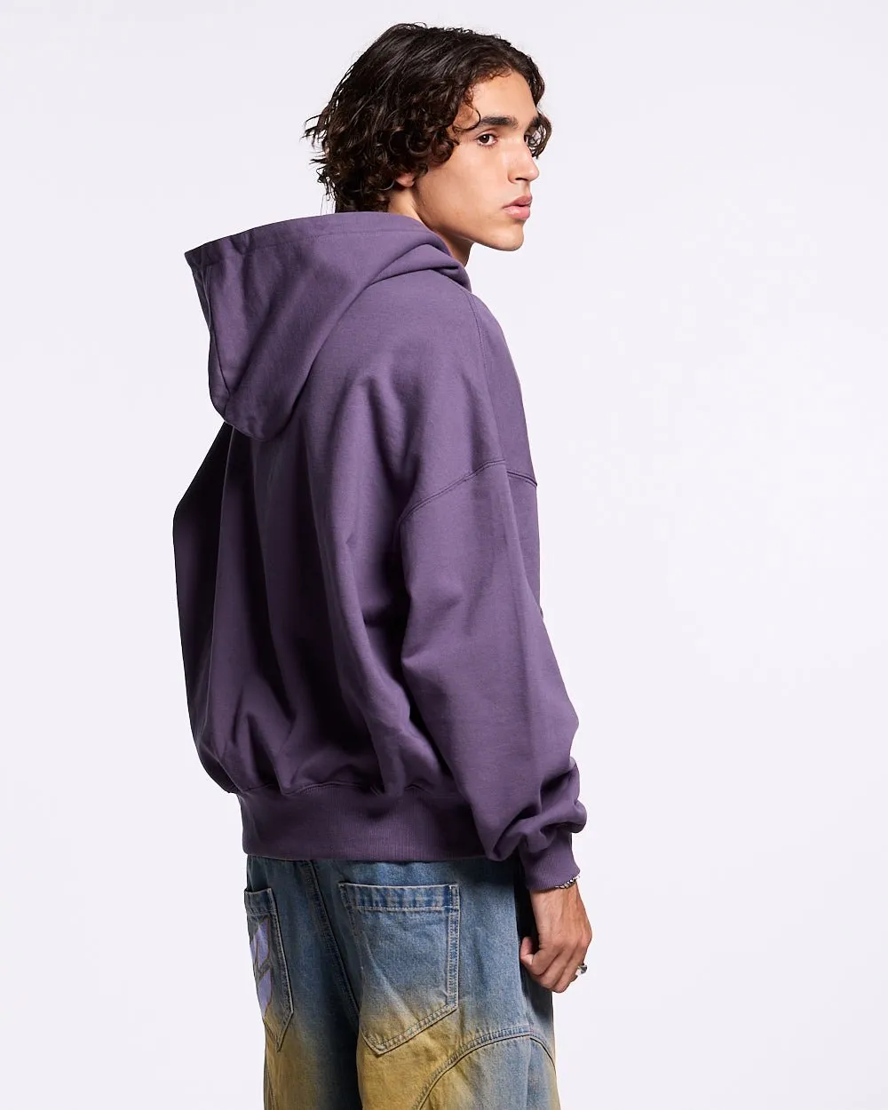 HARPER ZIP HOODIE PURPLE sold by Cold Culture product image thumbnail 4