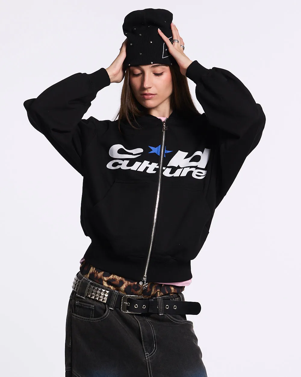 HARPER ZIP HOODIE BLACK sold by Cold Culture product image thumbnail 5
