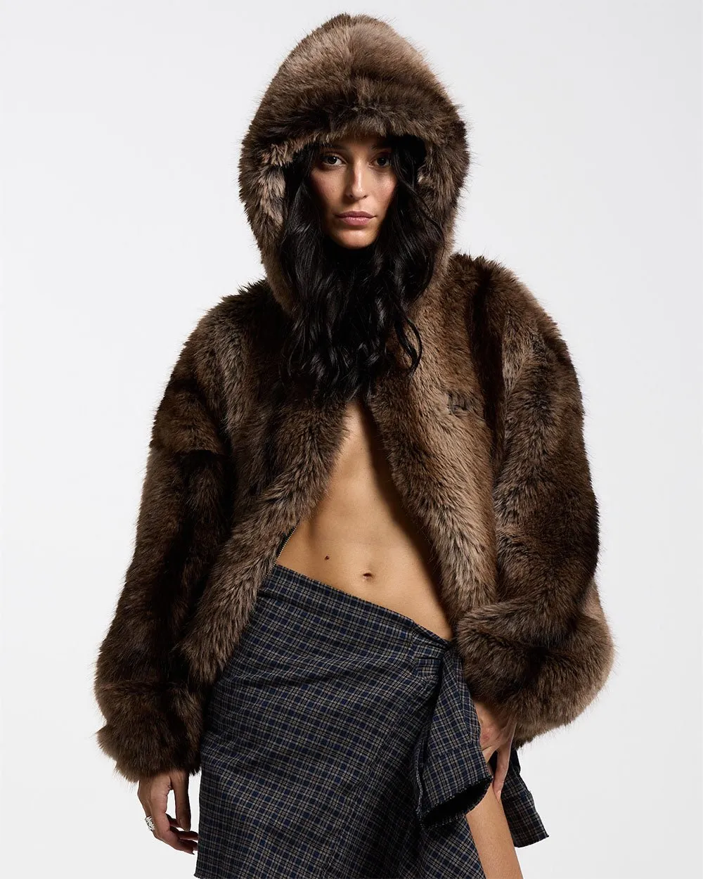 FUR HOODIE JACKET sold by Cold Culture product image thumbnail 5