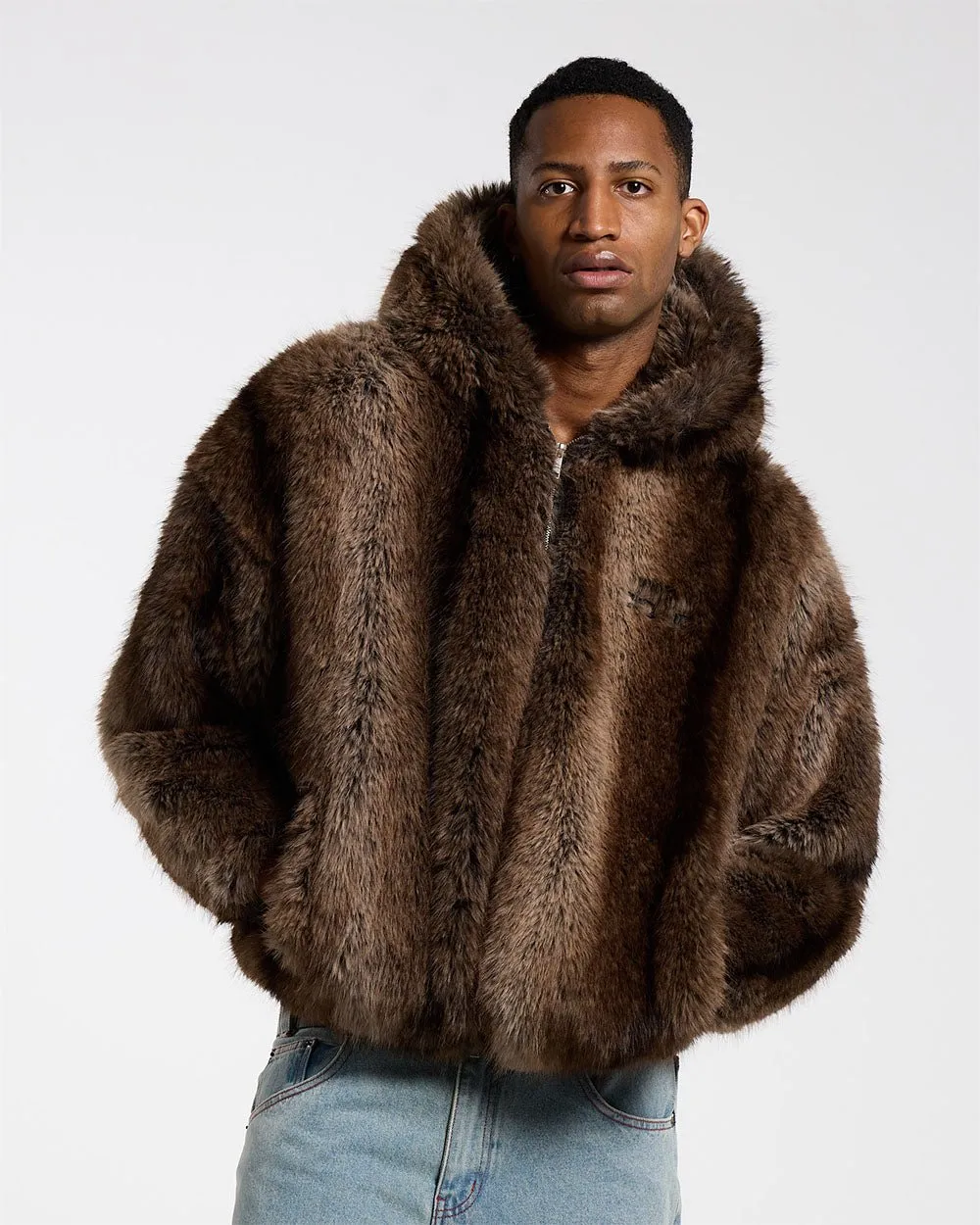 FUR HOODIE JACKET sold by Cold Culture product image thumbnail 3