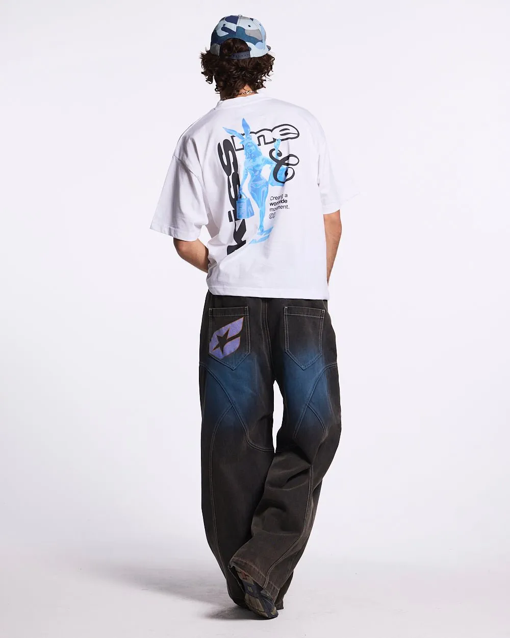 KISS THE BUNNY TEE WHITE sold by Cold Culture product image thumbnail 4
