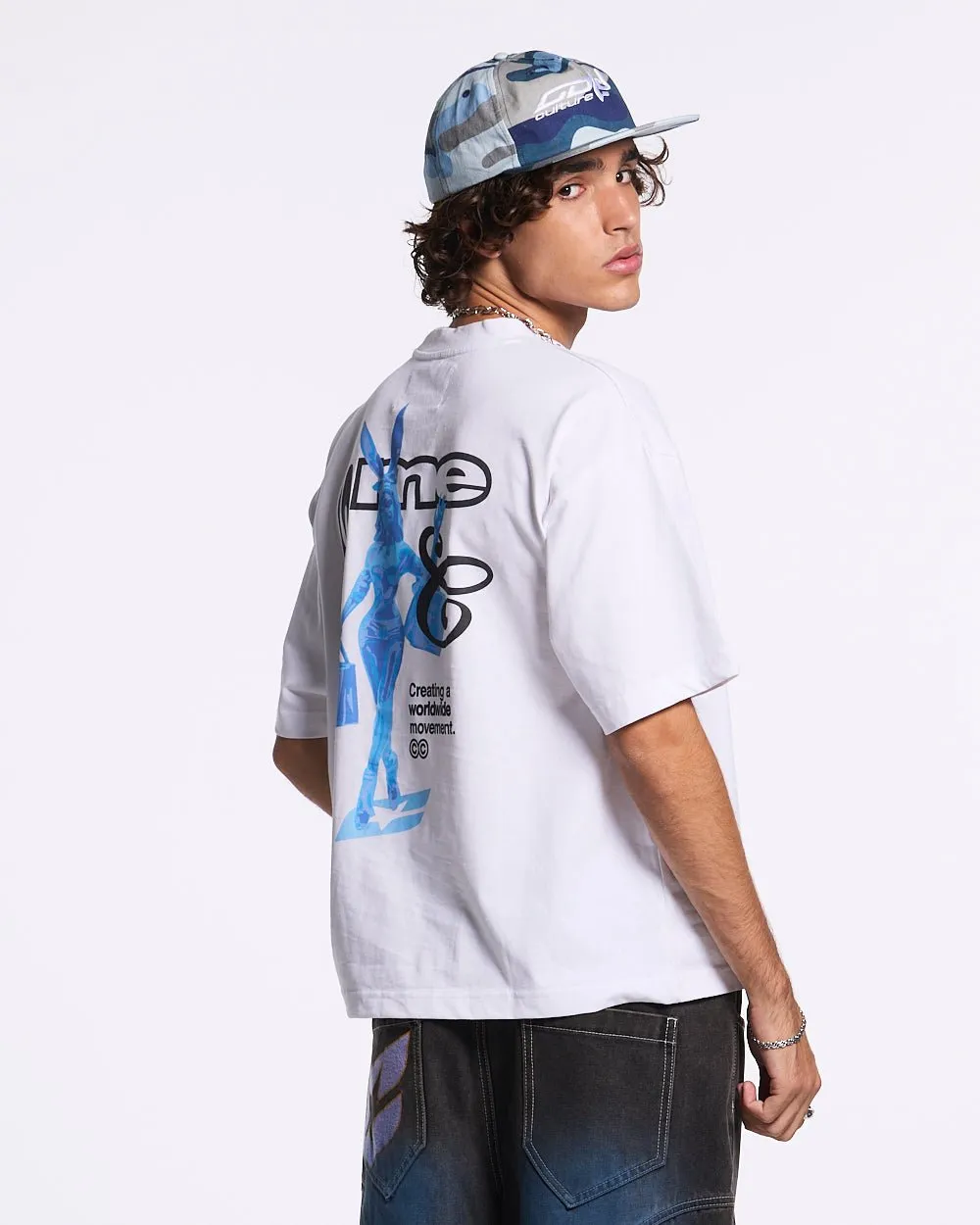 KISS THE BUNNY TEE WHITE sold by Cold Culture product image thumbnail 3
