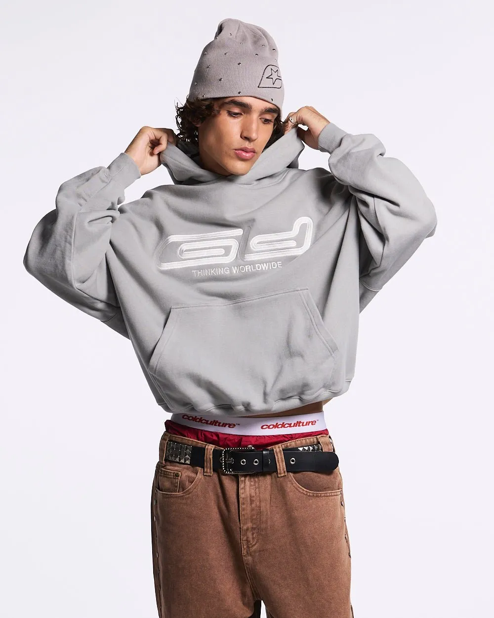 GRAFFITI HOODIE GREY sold by Cold Culture product image thumbnail 3