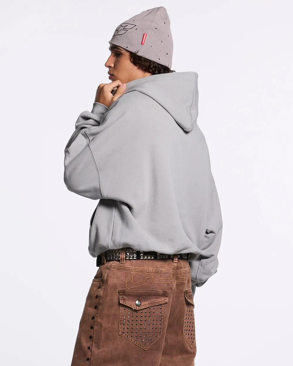 GRAFFITI HOODIE GREY sold by Cold Culture product image thumbnail 4