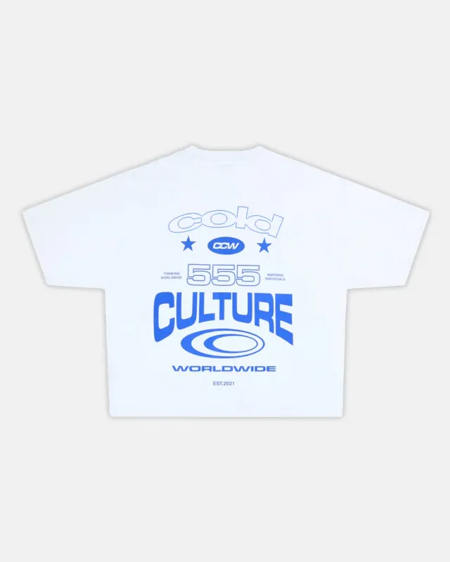 555 TEE WHITE sold by Cold Culture