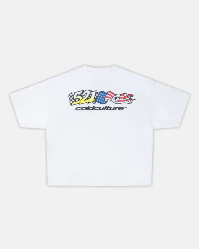 FLAG TEE WHITE sold by Cold Culture