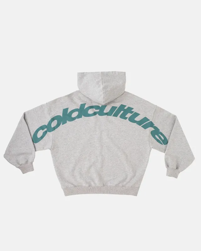 CURVED HOODIE ASH GREY sold by Cold Culture