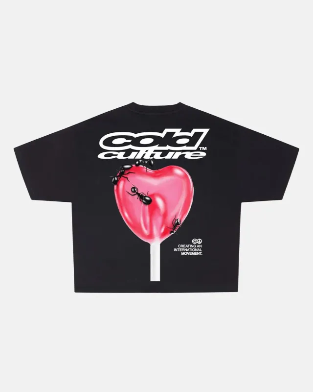 LOLLIPOP TEE BLACK sold by Cold Culture