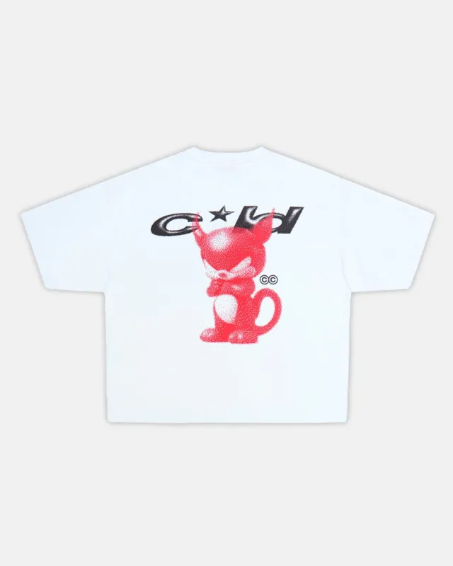 DEMON TEE WHITE sold by Cold Culture