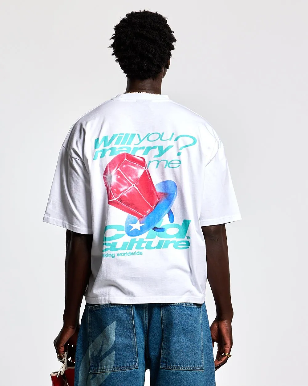 MARRY ME TEE WHITE sold by Cold Culture product image thumbnail 3