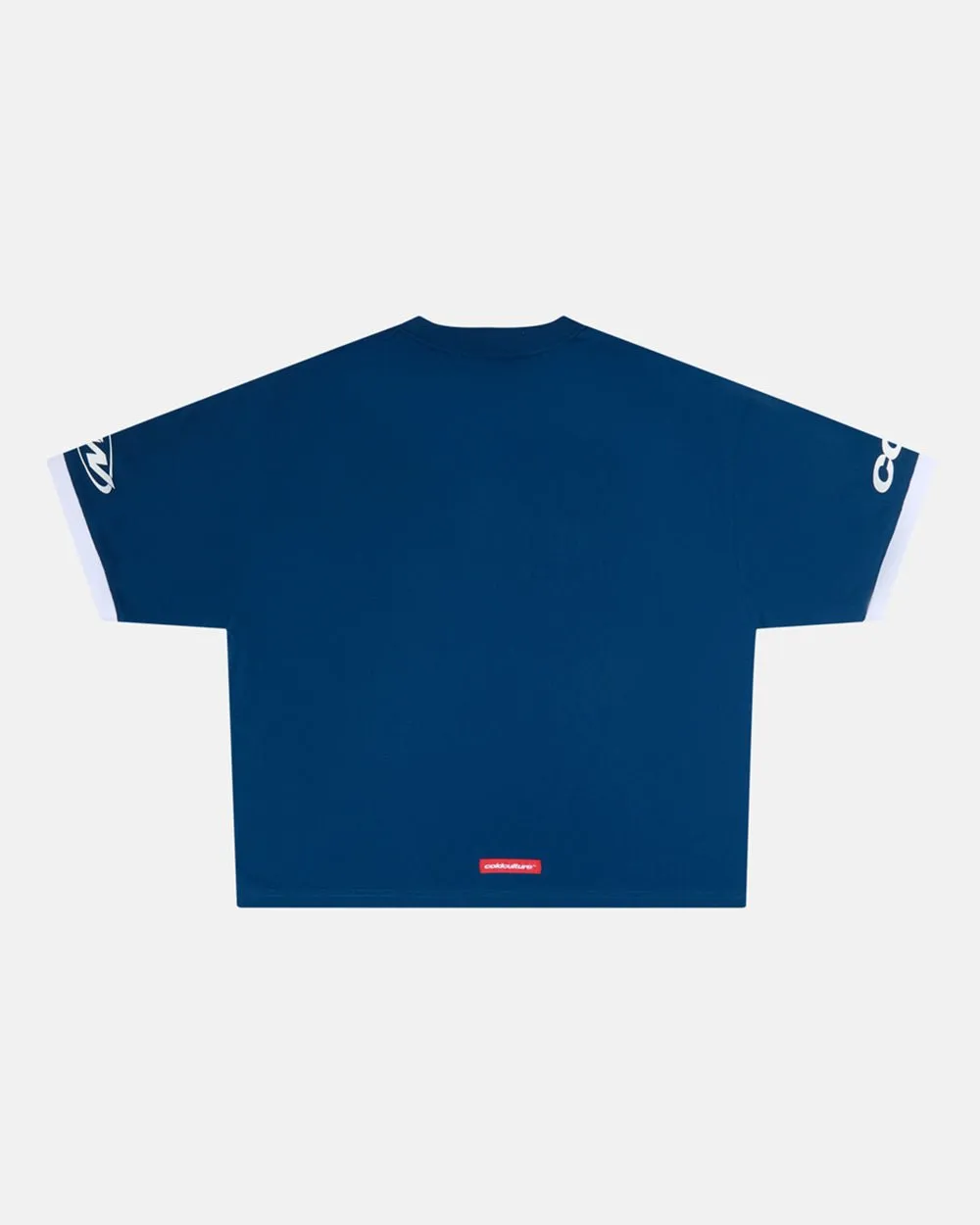 PANELS POLO TEE WHITE AND BLUE sold by Cold Culture product image thumbnail 2