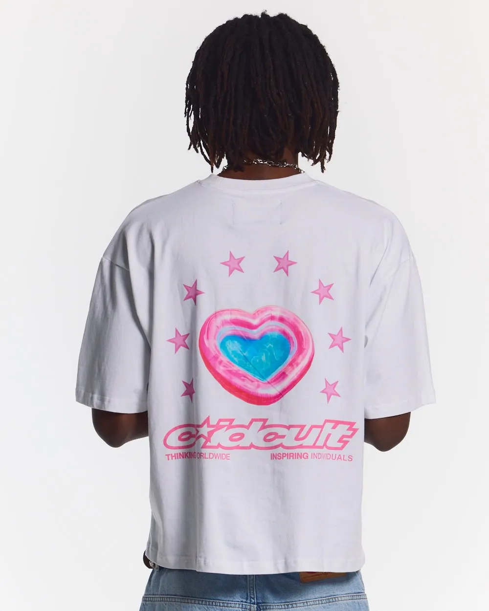 LOVERS POOL TEE WHITE sold by Cold Culture product image thumbnail 3