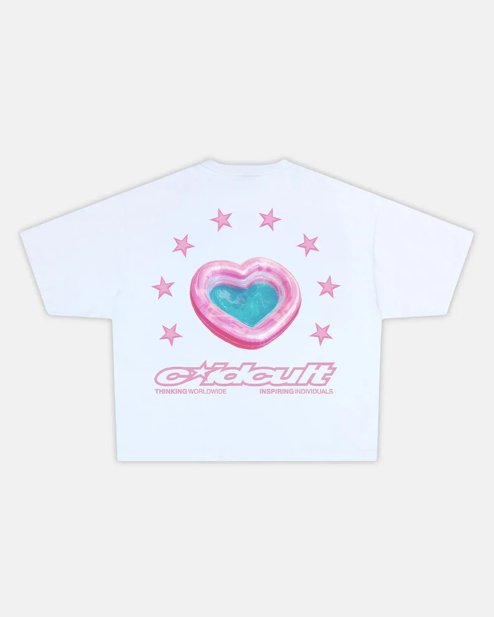 LOVERS POOL TEE WHITE sold by Cold Culture