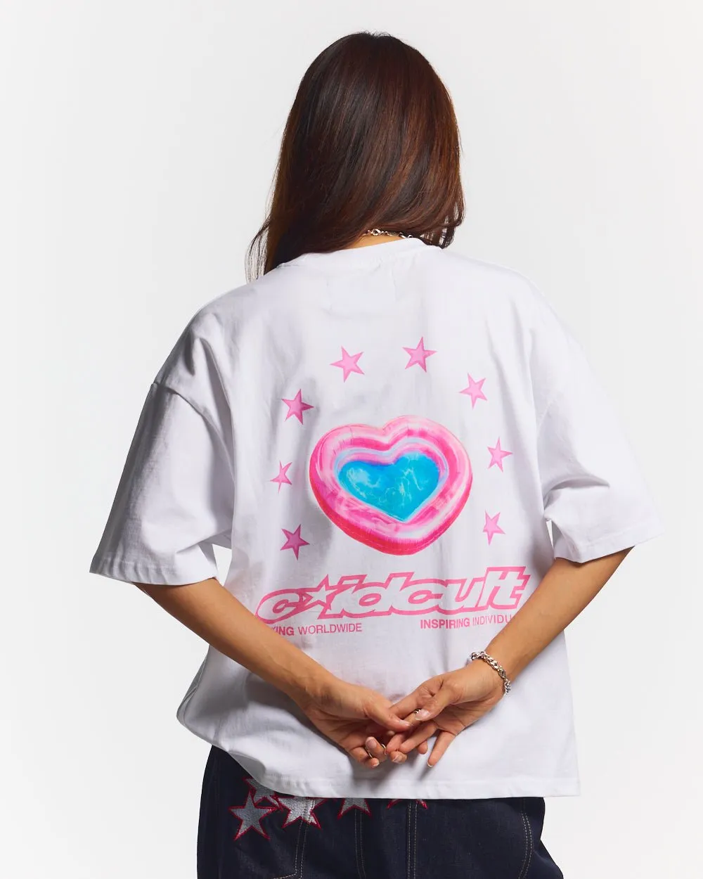 LOVERS POOL TEE WHITE sold by Cold Culture product image thumbnail 5