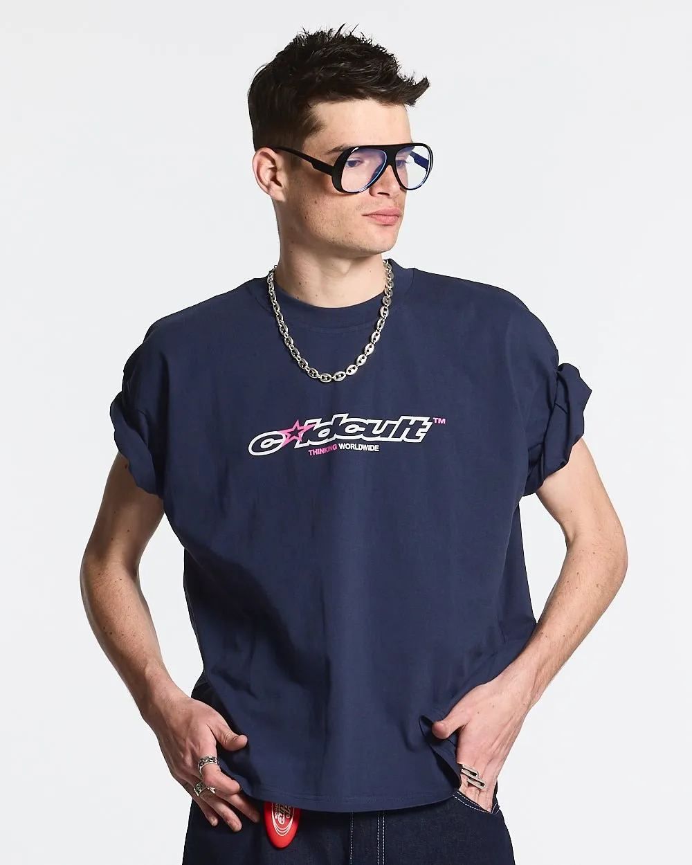 CULT STAR TEE INDIGO BLUE sold by Cold Culture product image thumbnail 3