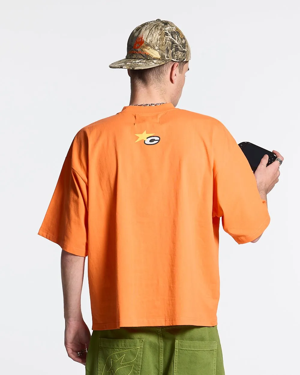 CULT STAR TEE FIRECRACKER ORANGE sold by Cold Culture product image thumbnail 4