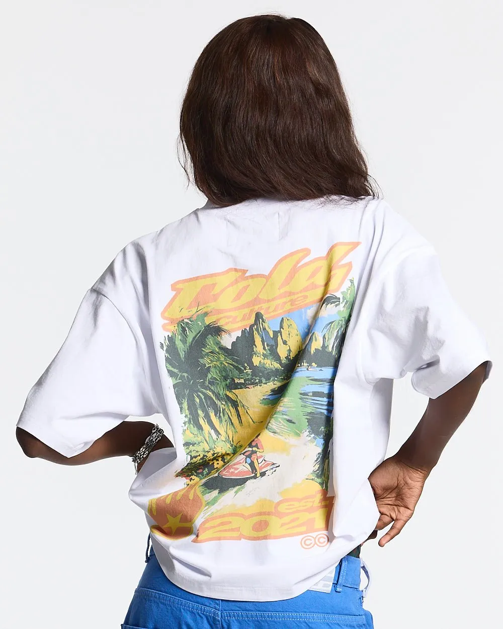 AQUATIC TEE WHITE sold by Cold Culture product image thumbnail 5