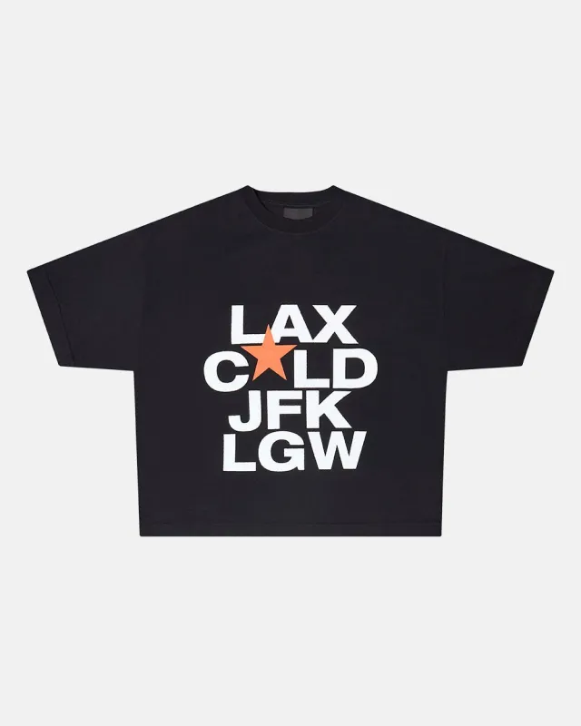 DEPARTURES TEE BLACK sold by Cold Culture