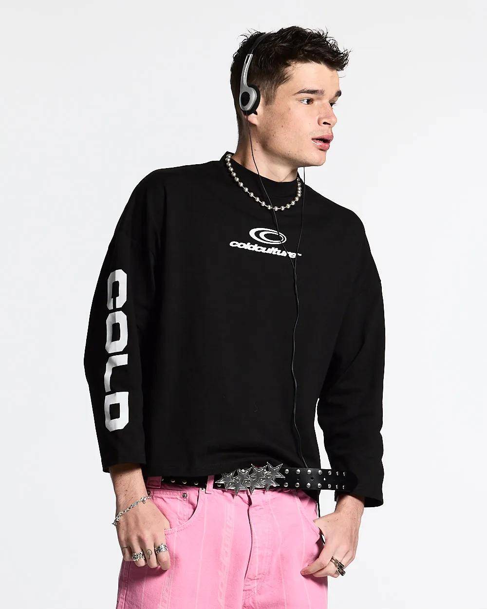 55 FLAMES LONGSLEEVE BLACK sold by Cold Culture product image thumbnail 4