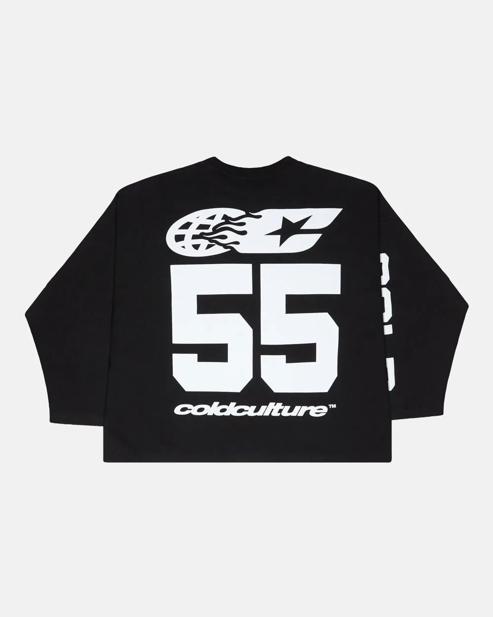 55 FLAMES LONGSLEEVE BLACK sold by Cold Culture