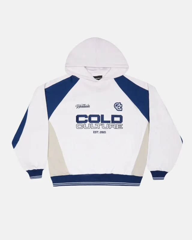COWBOY VARSITY HOODIE WHITE/BLUE sold by Cold Culture